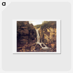アートポストカード-Landscape with Stag - ギュスターヴ クールベ Postcard.
