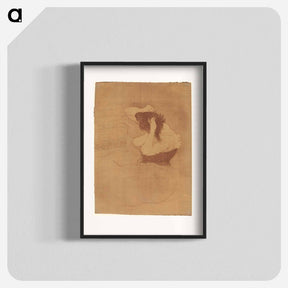 アートポスター-Woman Combing Her Hair - アンリ ド トゥールーズ ロートレック Poster.