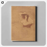 アートパネル-Woman Combing Her Hair - アンリ ド トゥールーズ ロートレック Canvas.