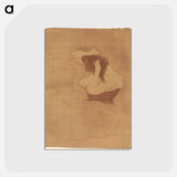 アートポストカード-Woman Combing Her Hair - アンリ ド トゥールーズ ロートレック Postcard.