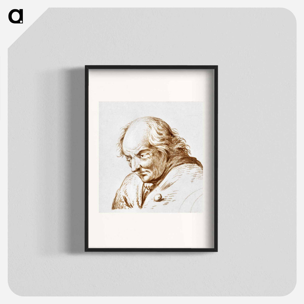 Portrait of a man - ジャン ベルナール Poster.