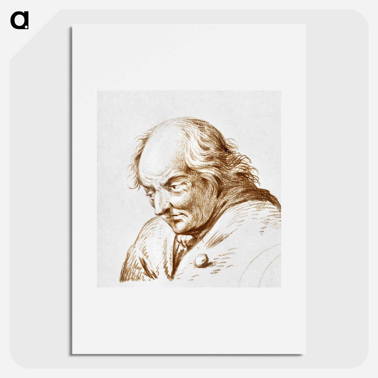 Portrait of a man - ジャン ベルナール Poster.