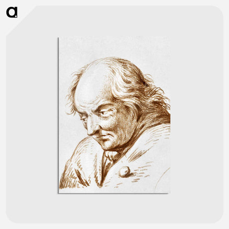 アートポストカード-Portrait of a man - ジャン ベルナール Postcard.