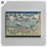 アートパネル-Hodogaya on the Tōkaidō - 葛飾 北斎 Canvas.