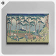 アートパネル-Hodogaya on the Tōkaidō - 葛飾 北斎 Canvas.
