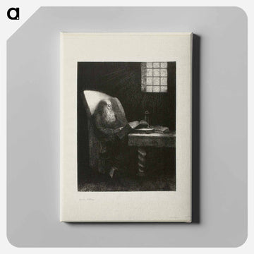 The Reader - オディロン ルドン Canvas.