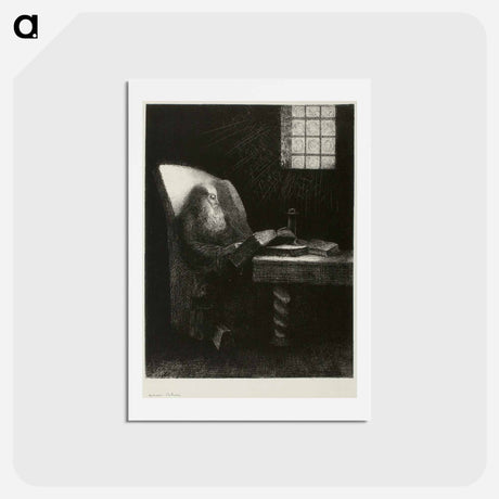 アートポストカード-The Reader - オディロン ルドン Postcard.