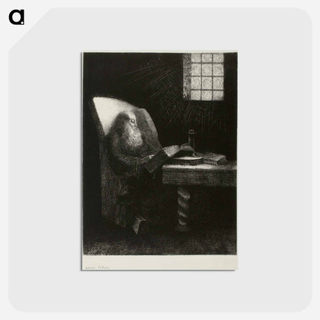 アートポストカード-The Reader - オディロン ルドン Postcard.