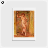 アートポストカード-Nude with Castanets - ピエール オーギュスト ルノワール Postcard.