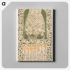 アートパネル-Kalenderblad mei met kastanjebloesem - テオ ヴァン ホイテマ Canvas.
