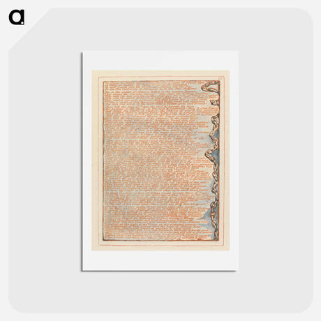 アートポストカード-To decide Two Worlds.... - ウィリアム ブレイク Postcard.