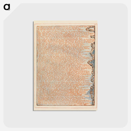 アートポストカード-To decide Two Worlds.... - ウィリアム ブレイク Postcard.