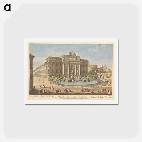 アートポストカード-The Great Cascade of Spring Water at Rome call'd Travi Fountain
 - イェール大学アートギャラリー Postcard.