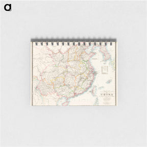 アートメモ帳-Map of China - アンティーク地図 Memo.