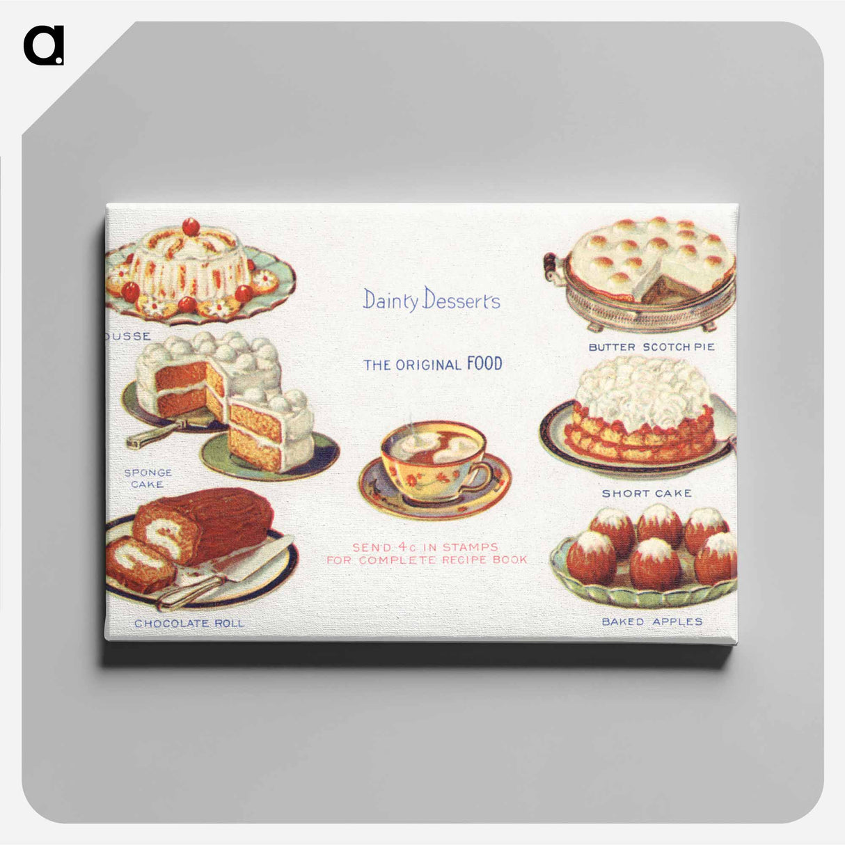 アートパネル-Dainty Desserts
 - ボストン公共図書館 Canvas.