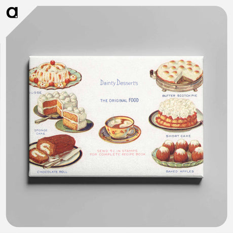 アートパネル-Dainty Desserts
 - ボストン公共図書館 Canvas.