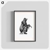 アートポスター-Grizzly Bear from Amerika
 - 大英図書館 Poster.
