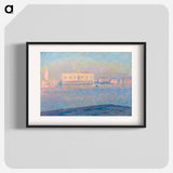 The Doge's Palace Seen from San Giorgio Maggiore - Claude Monet Poster.