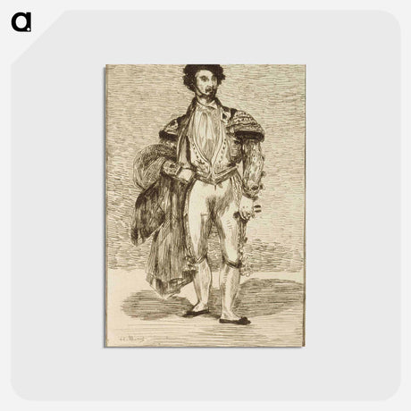 アートポストカード-The ballet dancer by Edouard Manet - エドゥアール マネ Postcard.