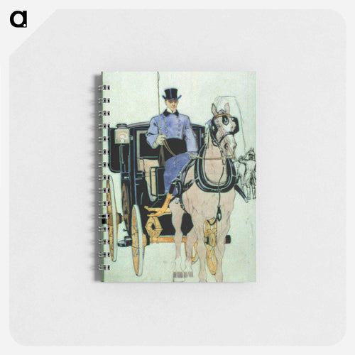 Driver with horse and carriage - Edward Penfield Memo.