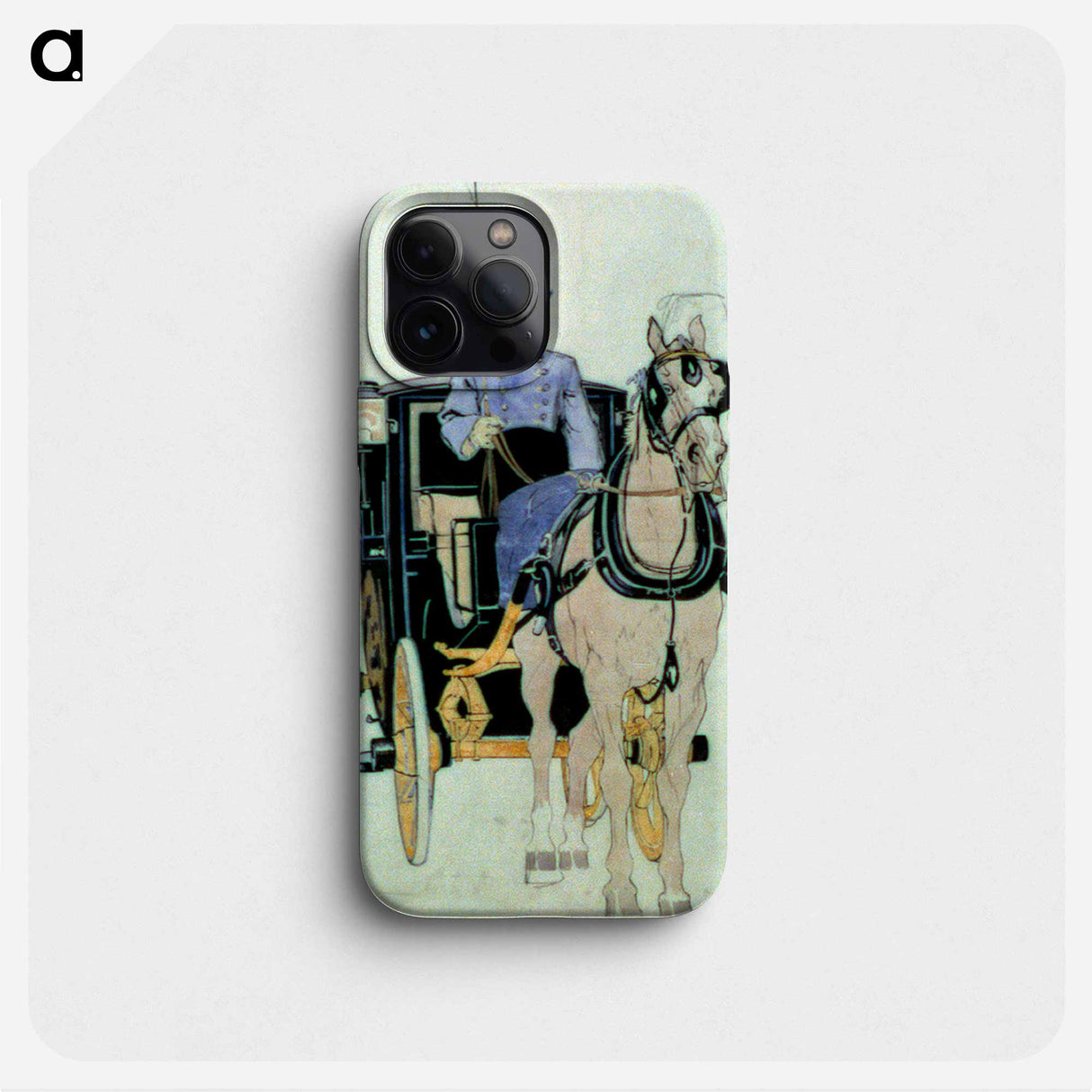 Driver with horse and carriage - Edward Penfield Phone Case.