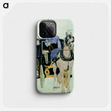 Driver with horse and carriage - Edward Penfield Phone Case.