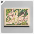 アートパネル-Nude Women with a Child in the Forest - エルンスト ルートヴィヒ キルヒナー Canvas.