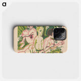 Nude Women with a Child in the Forest - エルンスト ルートヴィヒ キルヒナー Phone Case.