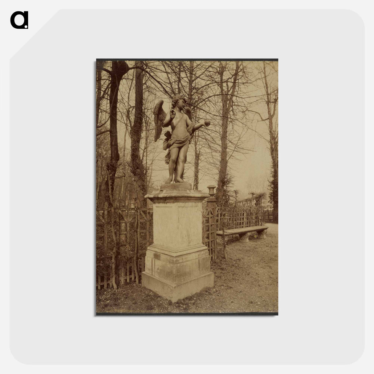 アートポストカード-Versailles, Bosquet de l'Arc de Triomphe
 - ウジェーヌ アジェ Postcard.