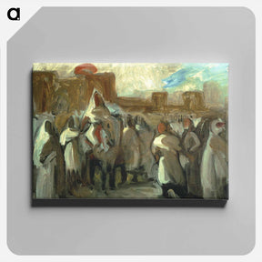 アートパネル-Sultan Abel el Rahman - ウジェーヌ ドラクロワ Canvas.
