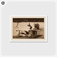 アートポストカード-Marticho’s other folly in the ring at saragossa - フランシスコ デ ゴヤ Postcard.