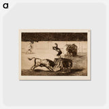 アートポストカード-Marticho’s other folly in the ring at saragossa - フランシスコ デ ゴヤ Postcard.