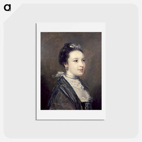 アートポストカード-Portrait of a Lady - ジョシュア レノルズ Postcard.