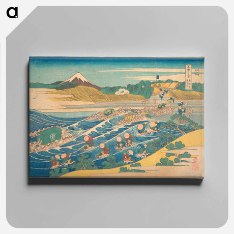 アートパネル-Hokusai's Fuji Seen from Kanaya on the Tōkaidō - 葛飾 北斎 Canvas.