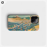 Hokusai's Fuji Seen from Kanaya on the Tōkaidō - 葛飾 北斎 Phone Case.