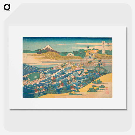 アートポスター-Hokusai's Fuji Seen from Kanaya on the Tōkaidō - 葛飾 北斎 Poster.