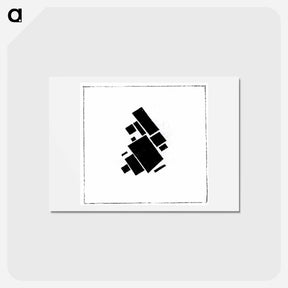 アートポストカード-Suprematic compositional elements - カジミール マレーヴィチ Postcard.