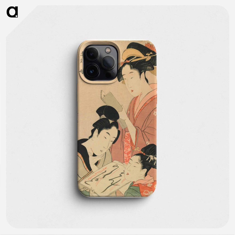 Hour of the Sheep, Young Girls - 喜多川 歌麿 Phone Case.