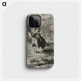 Horseman Waiting - Odilon Redon Phone Case.