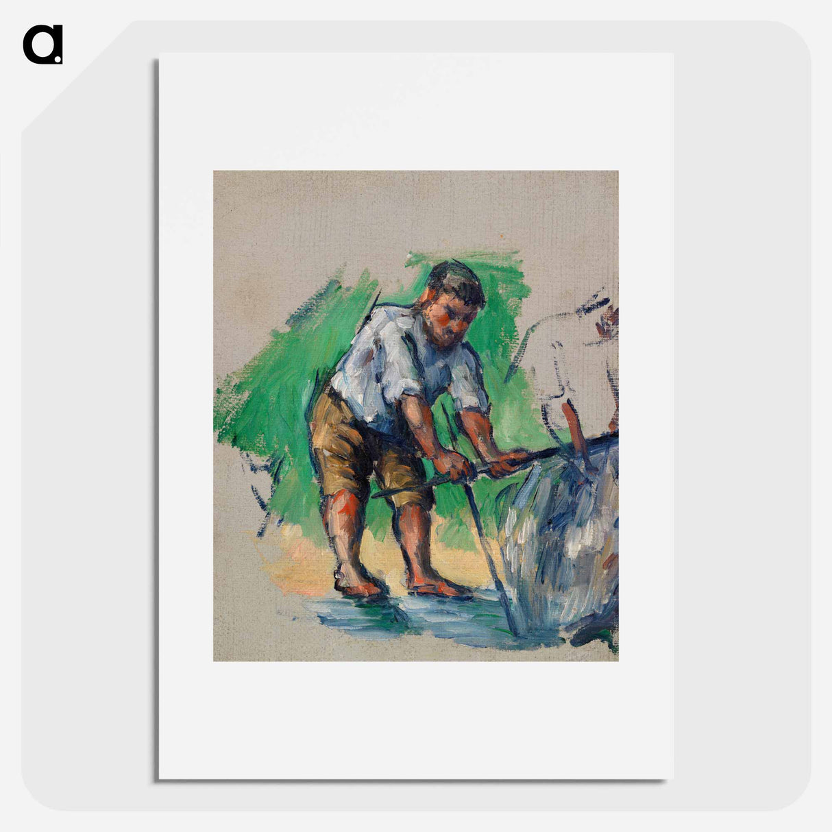 The Well Driller - Paul Cezanne Poster.