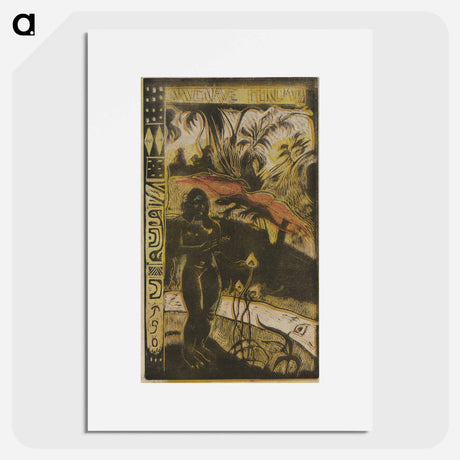 アートポスター-Nave nave fenua (Delightful Land) - ポール ゴーギャン Poster.