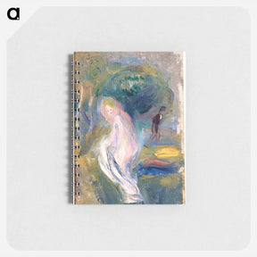 アートメモ帳-Nude with Figure in Background - ピエール オーギュスト ルノワール Memo.