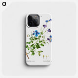 Clematis viticella (Clematite blue) - Pierre Joseph Redouté Phone Case.