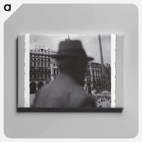 アートパネル-Blurry Man in Plaza
 - セントルイス美術館 Canvas.