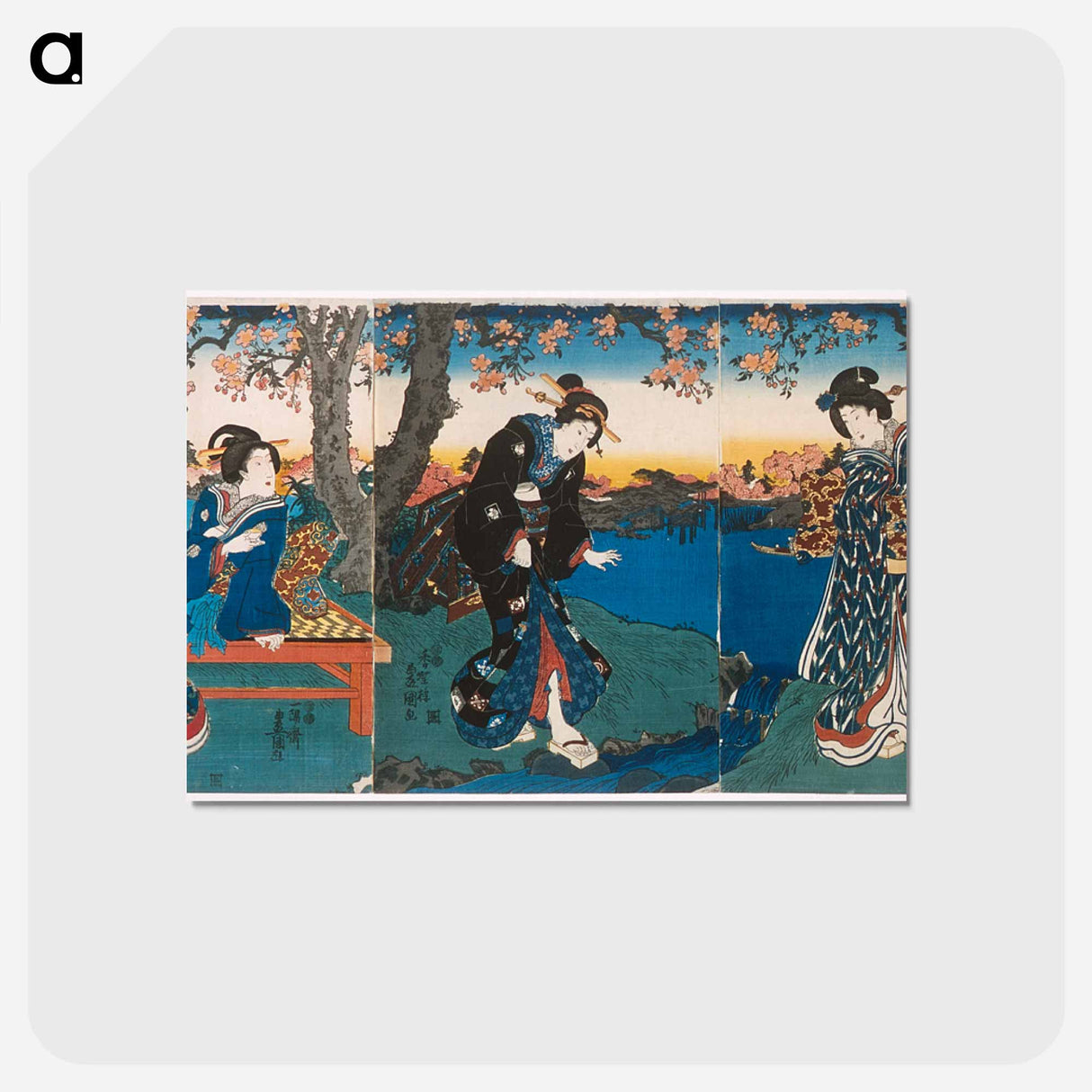 アートポストカード-Flowers
 - 歌川 国貞 Postcard.