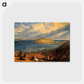 アートポストカード-Falmouth Harbour, Cornwall - ウィリアム ターナー Postcard.