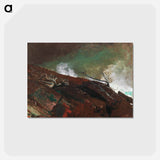 アートポストカード-Coast of Maine - ウィンスロー ホーマー Postcard.