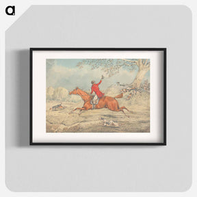 アートポスター-The Huntsman, Galloping to Left and Encouraging Hounds
 - イェール大学アートギャラリー Poster.