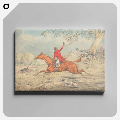 アートパネル-The Huntsman, Galloping to Left and Encouraging Hounds
 - イェール大学アートギャラリー Canvas.