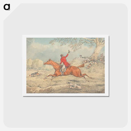 アートポストカード-The Huntsman, Galloping to Left and Encouraging Hounds
 - イェール大学アートギャラリー Postcard.